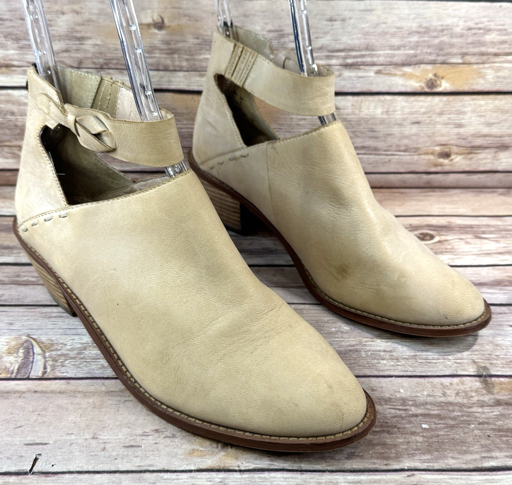 Kelsi Dagger Brooklyn Womens Tan Nubuck Leather Kadeeja Ankle Boots 11